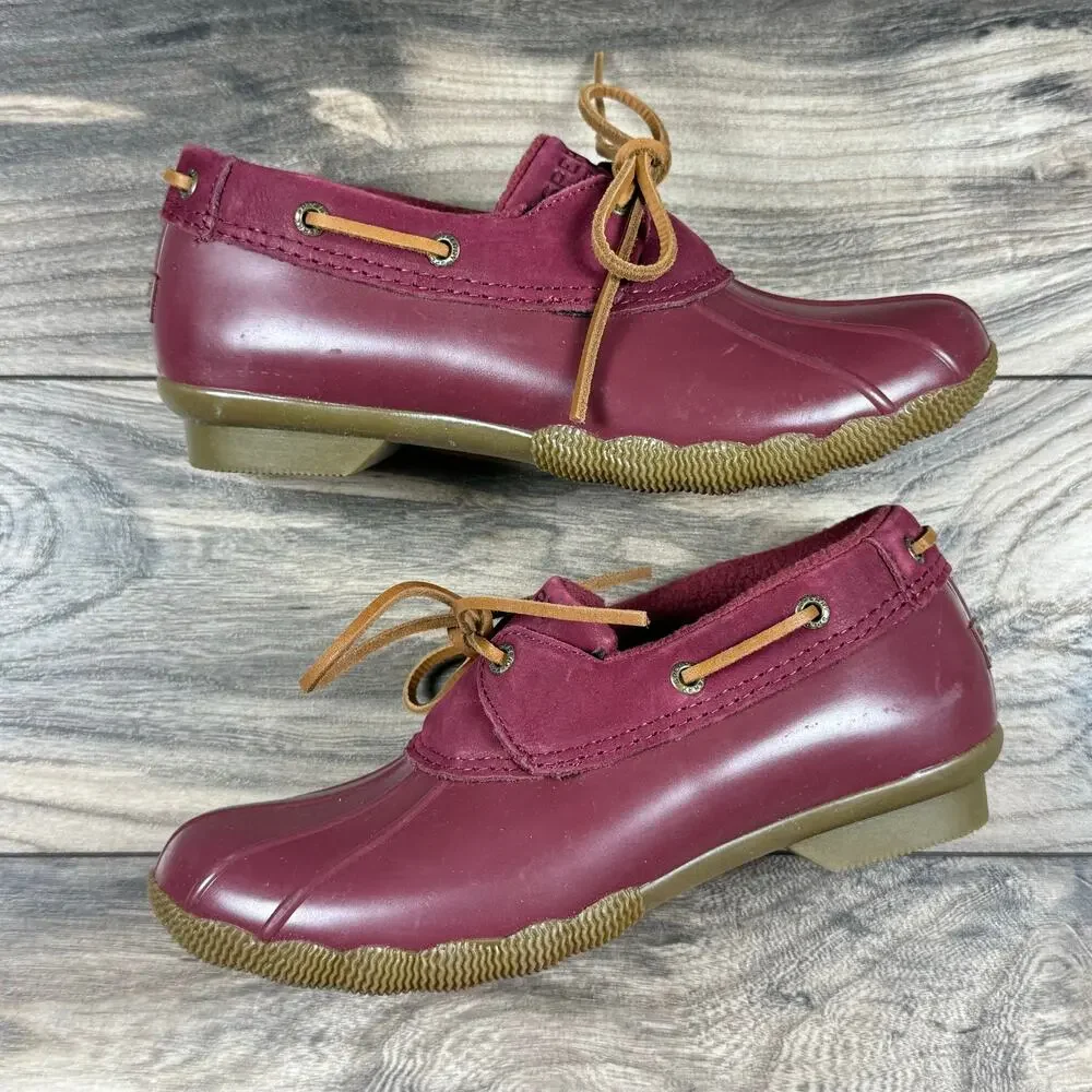 NEW Sperry Saltwater 1-Eye Duck Low Bootie Cordovan 7M - Picture 8 of 12